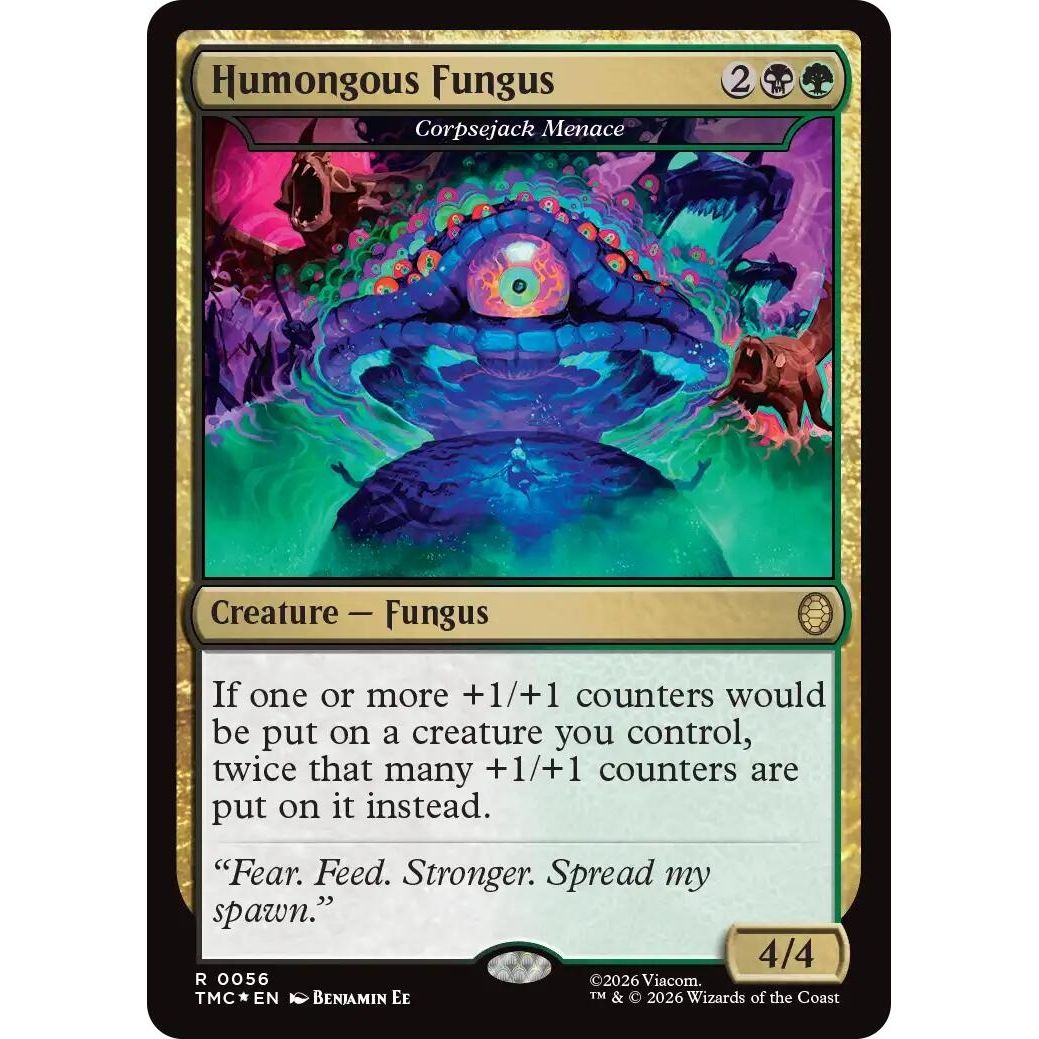Image for Humongous Fungus - Corpsejack Menace (Surge Foil) (56) (Teenage Mutant Ninja Turtles) - Magic: The Gathering