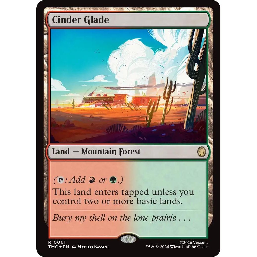 Image for Cinder Glade (Surge Foil) (61) (Teenage Mutant Ninja Turtles) - Magic: The Gathering