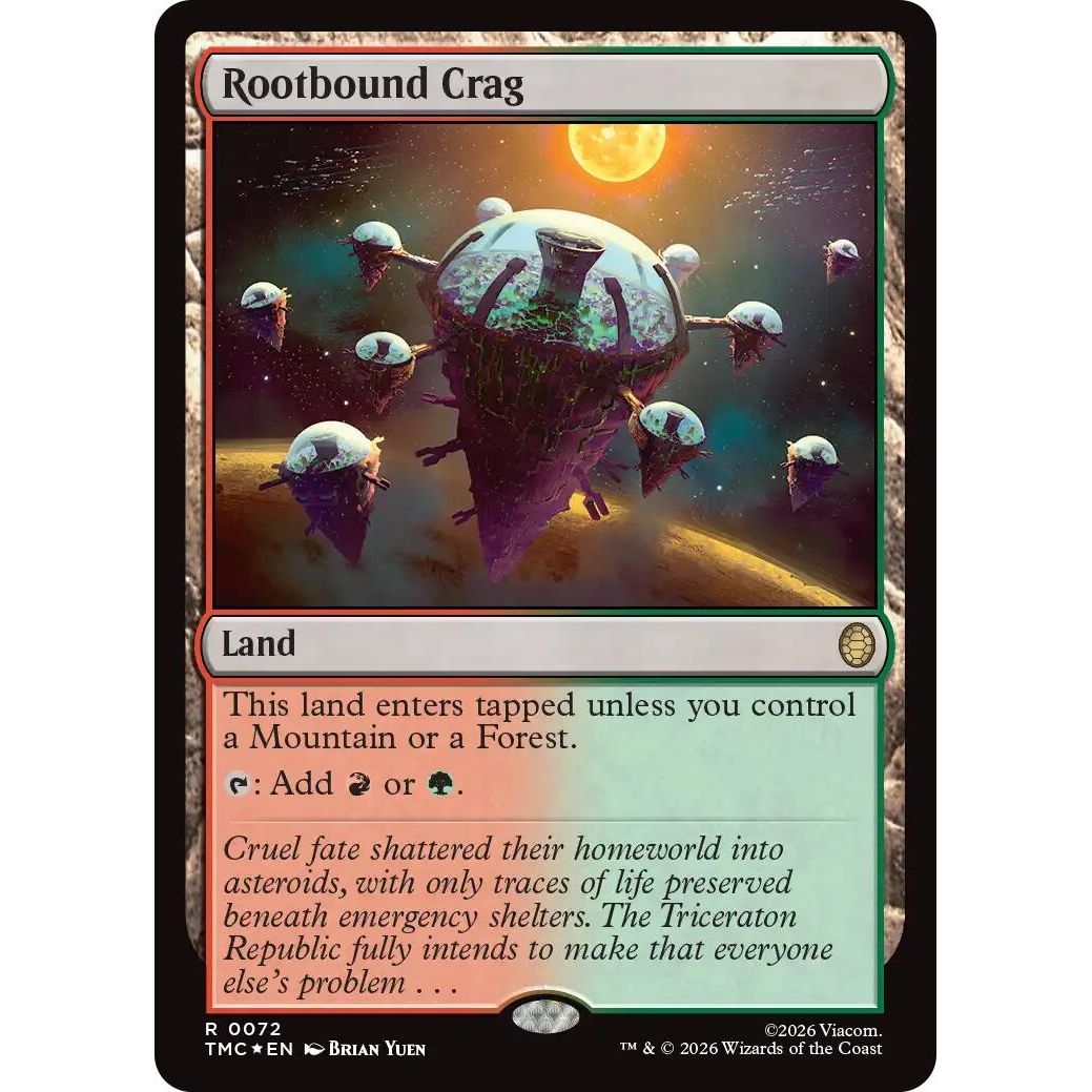 Image for Rootbound Crag (Surge Foil) (72) (Teenage Mutant Ninja Turtles) - Magic: The Gathering