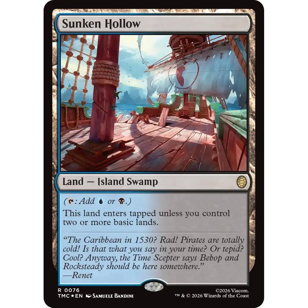 Image for Sunken Hollow (Surge Foil) (76) (Teenage Mutant Ninja Turtles) - Magic: The Gathering