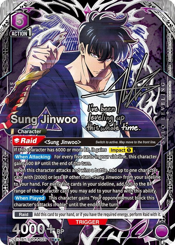 Image for Sung Jinwoo (021) (SR**) (UE17BT/SLG-1-021) (UE17BT: SOLO LEVELING) (UE17BT) - Union Arena