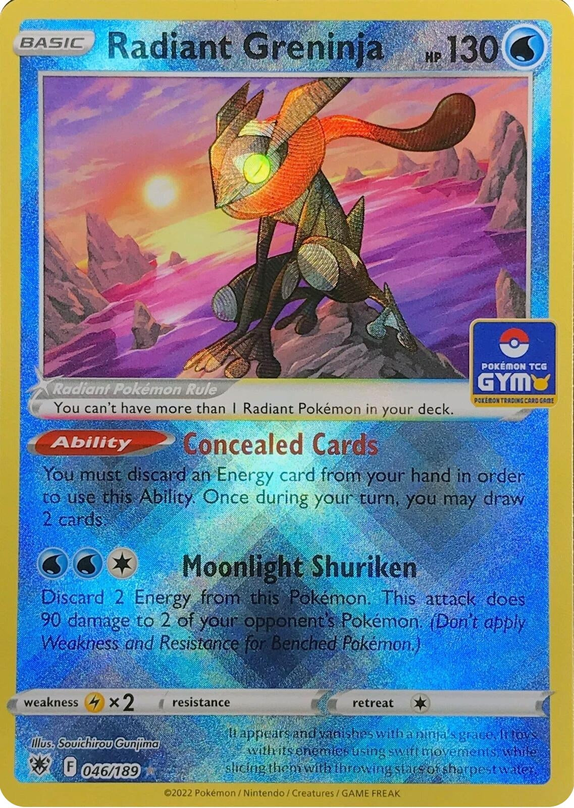 Image for Radiant Greninja (046/189) (League & Championship Cards) (PR) - Pokemon