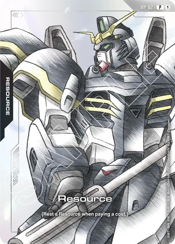 Image for Resource (RP-027) (Premium Accessory Set - Mobile Suit Gundam Wing) (RP-027) (Promotional Resource Tokens) (RP) - Gundam Card Game