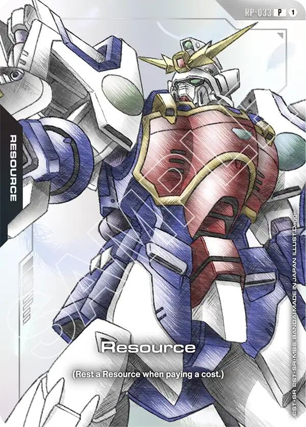 Image for Resource (RP-033) (Premium Accessory Set - Mobile Suit Gundam Wing) (RP-033) (Promotional Resource Tokens) (RP) - Gundam Card Game