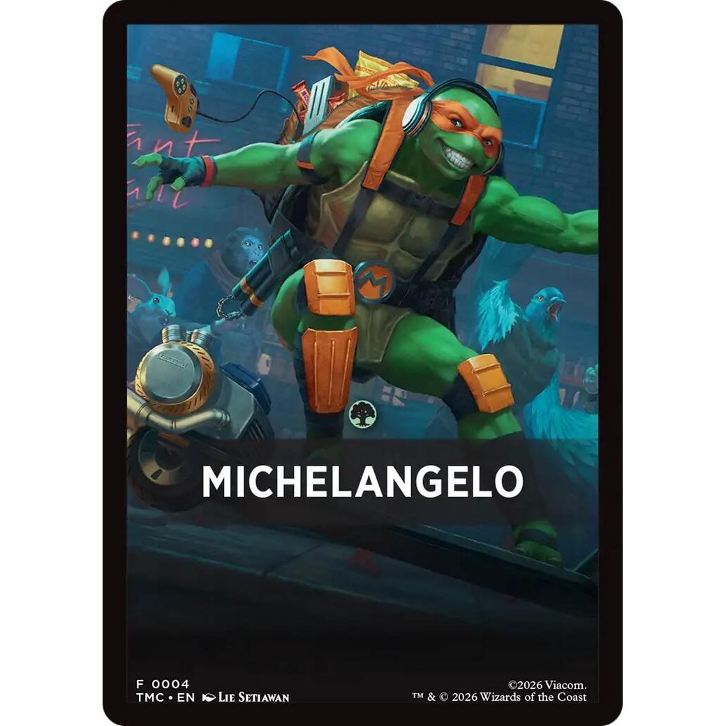 Image for Michelangelo Theme Card (4) (Teenage Mutant Ninja Turtles) - Magic: The Gathering