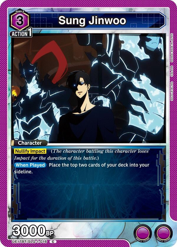 Image for Sung Jinwoo (016) (UE17BT/SLG-1-016) (UE17BT: SOLO LEVELING) (UE17BT) - Union Arena