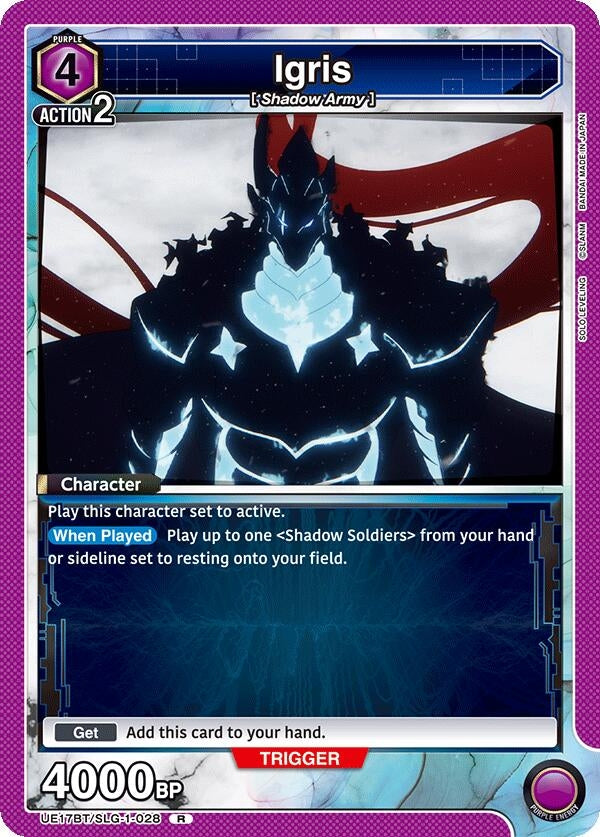Image for Igris (UE17BT/SLG-1-028) (UE17BT: SOLO LEVELING) (UE17BT) - Union Arena