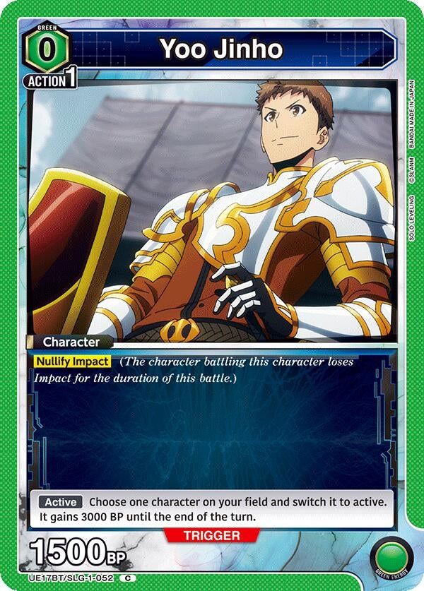 Image for Yoo Jinho (052) (UE17BT/SLG-1-052) (UE17BT: SOLO LEVELING) (UE17BT) - Union Arena