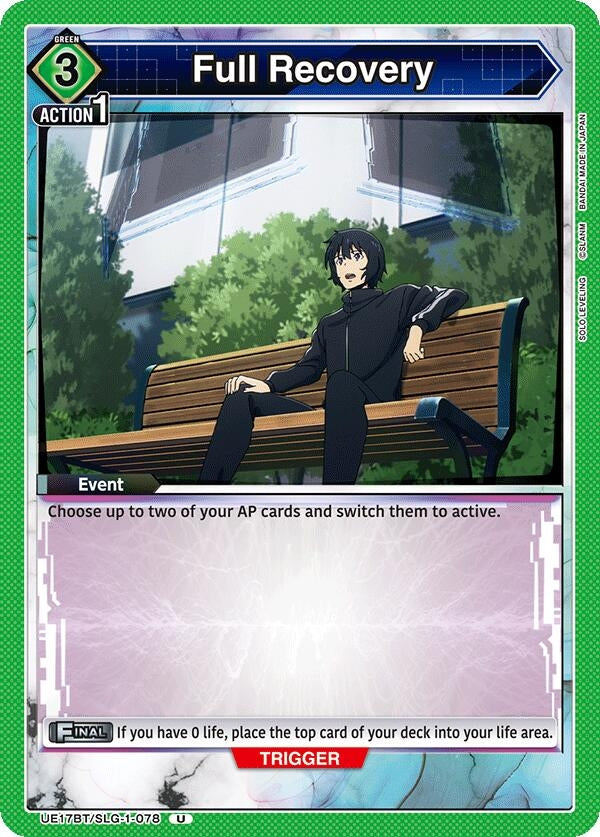 Image for Full Recovery (UE17BT/SLG-1-078) (UE17BT: SOLO LEVELING) (UE17BT) - Union Arena