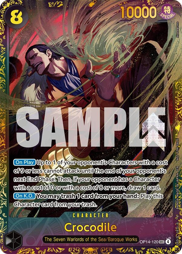 Image for Crocodile - OP14-120 (CS26-27 Regionals Season 1) (OP14-120) (One Piece Promotion Cards) (OP-PR) - One Piece Card Game