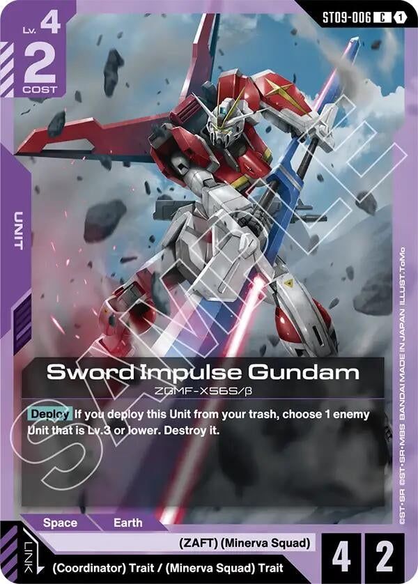 Image for Sword Impulse Gundam (ST09-006) (Starter Deck 09: Destiny Ignition) (ST09) - Gundam Card Game