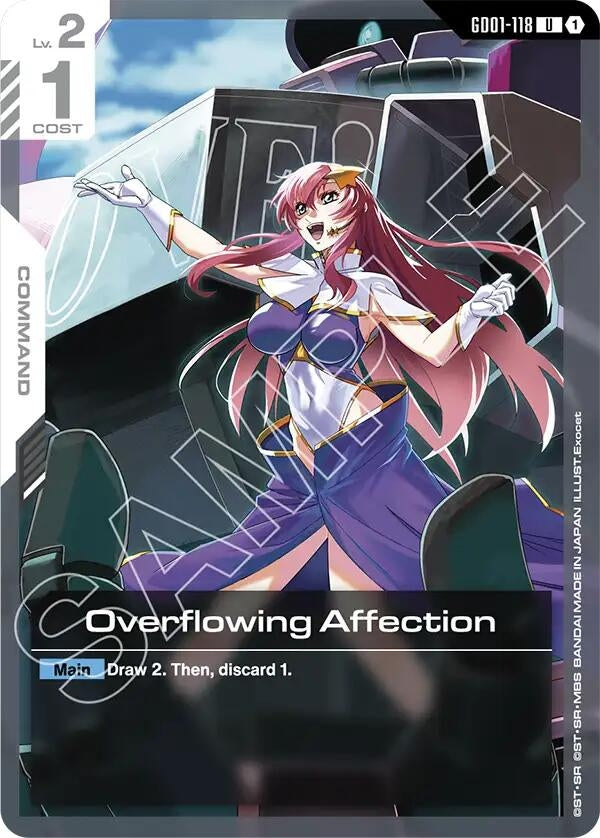 Image for Overflowing Affection (GD01-118) (Starter Deck 09: Destiny Ignition) (ST09) - Gundam Card Game