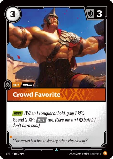 Crowd Favorite (102/219) (Unleashed)