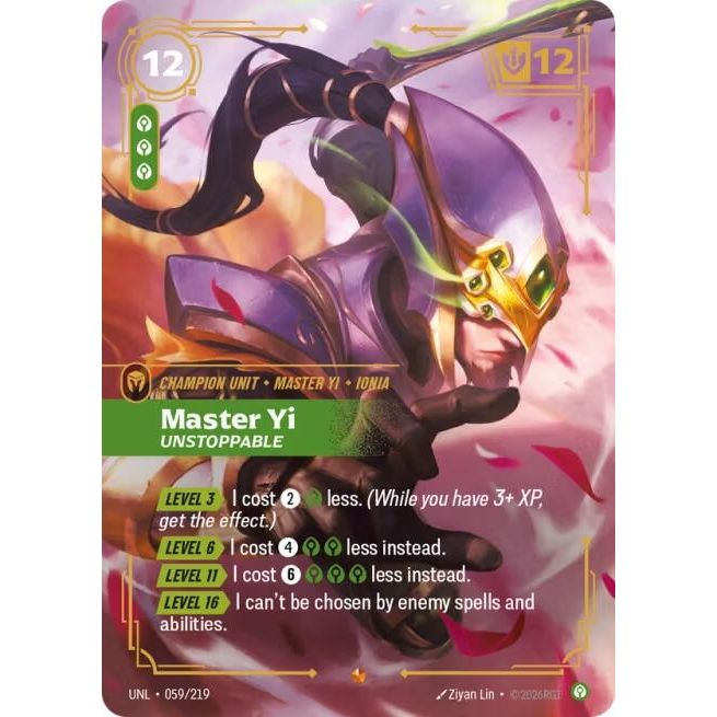Master Yi - Unstoppable (059/219) (Unleashed) - PokeBox USA