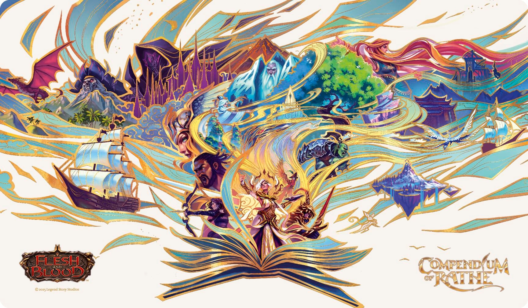 Image for Flesh and Blood Playmat - Compendium Splash Key Art - Playmats