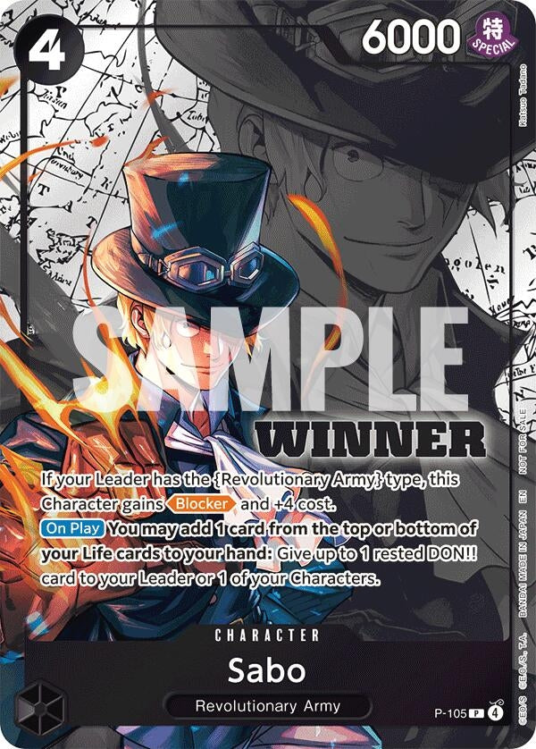 Image for Sabo (Winner Pack 2026 Vol. 2) (P-105) (One Piece Promotion Cards) (OP-PR) - One Piece Card Game
