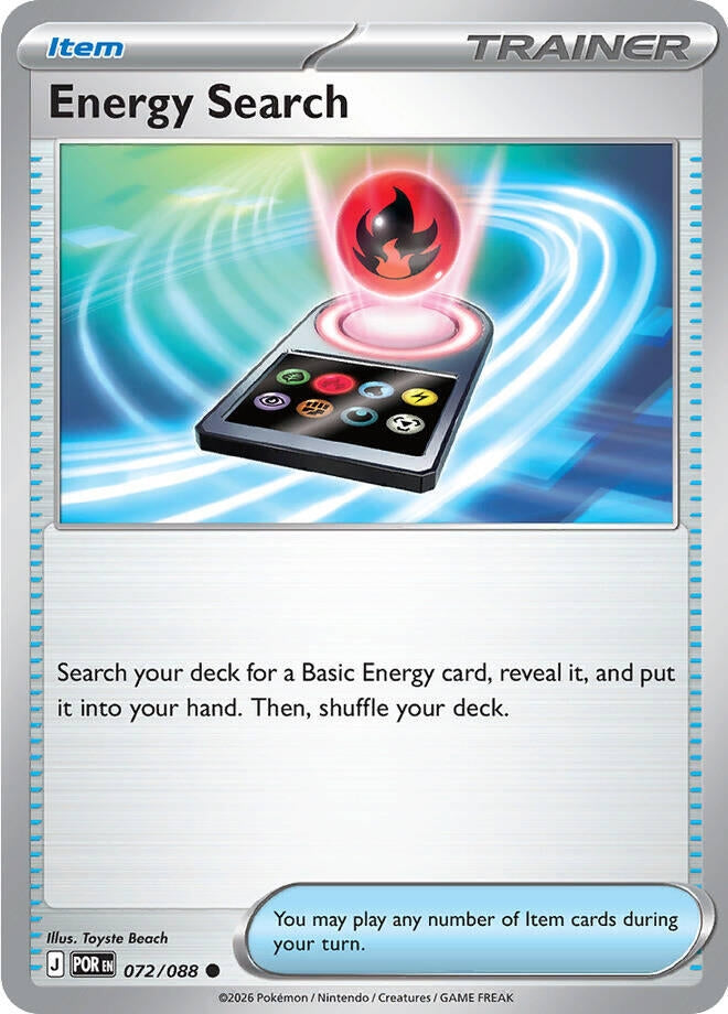 Image for Energy Search (072/088) (ME03: Perfect Order) - Pokemon