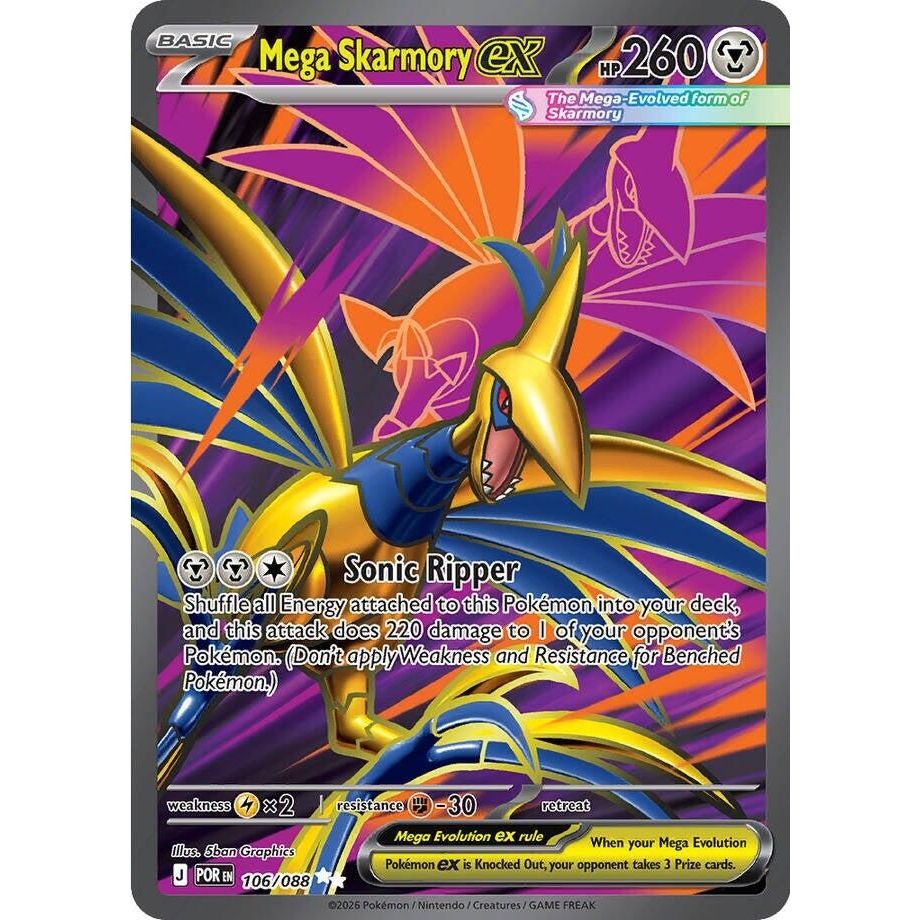 Mega Skarmory ex (106/088) (ME03: Perfect Order) - PokeBox USA