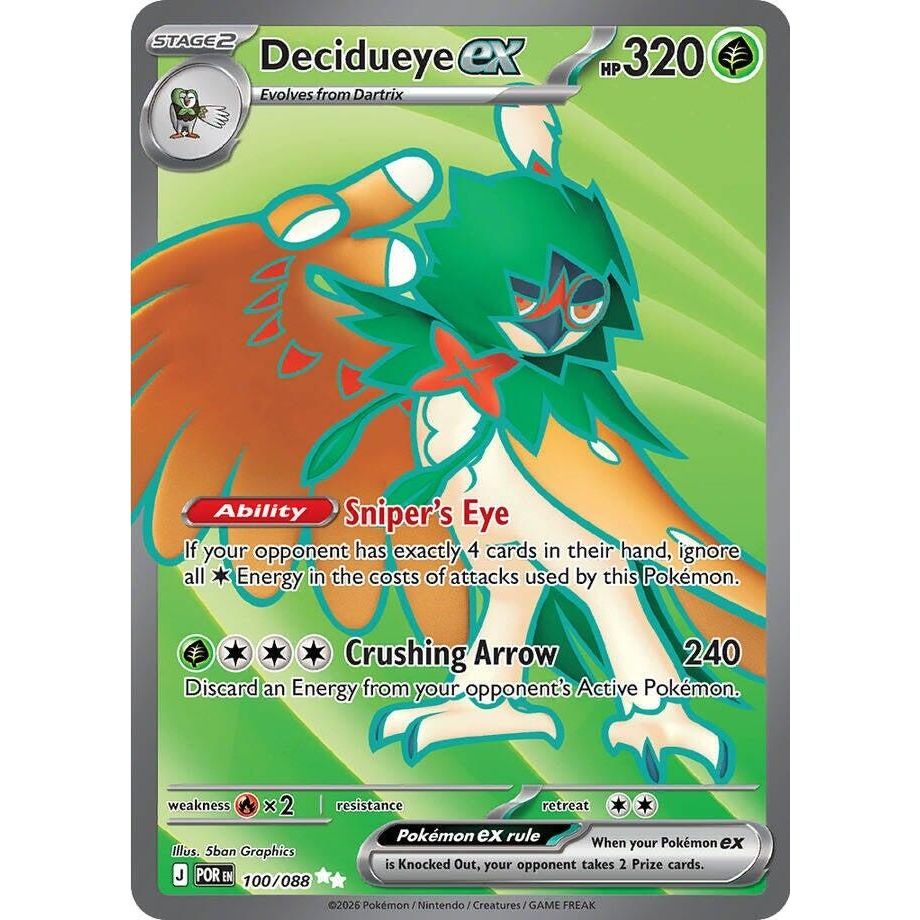 Decidueye ex (100/088) (ME03: Perfect Order) - PokeBox USA