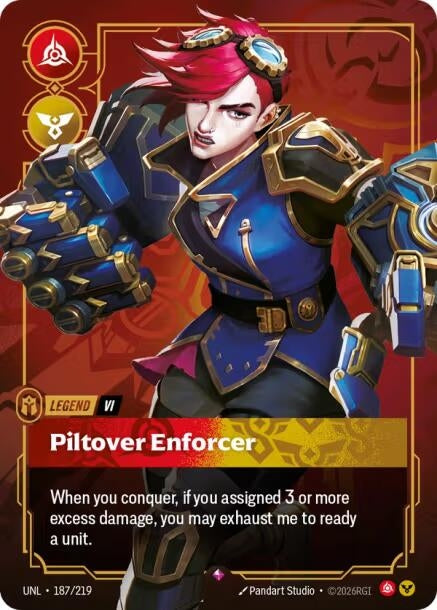 Vi - Piltover Enforcer (187/219) (Unleashed) - PokeBox USA