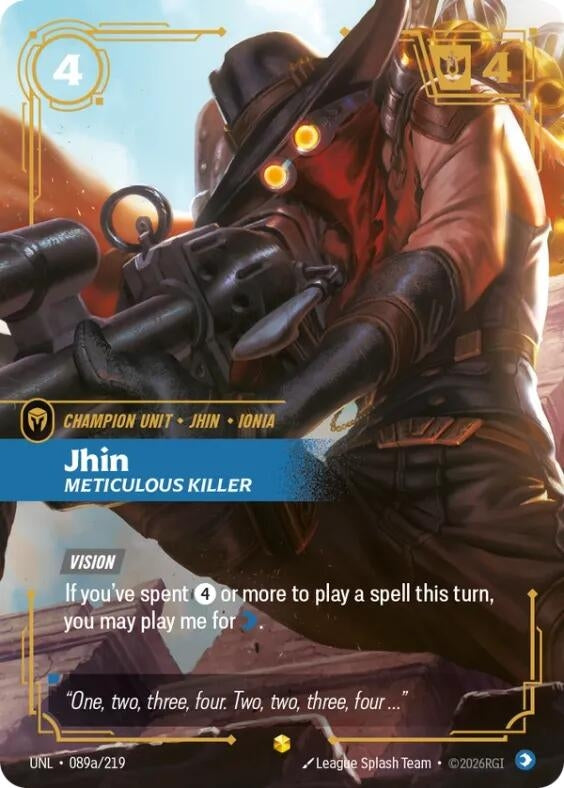 Jhin - Meticulous Killer (Alternate Art) (089a/219) (Unleashed)