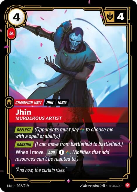 Jhin - Murderous Artist (022/219) (Unleashed) - PokeBox USA