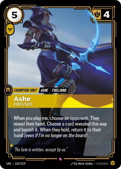 Ashe - Focused (169/219) (Unleashed) - PokeBox USA