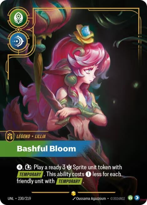 Image for Lillia - Bashful Bloom (Overnumbered) (230/219) (Unleashed) (UNL) - Riftbound: League of Legends Trading Card Game