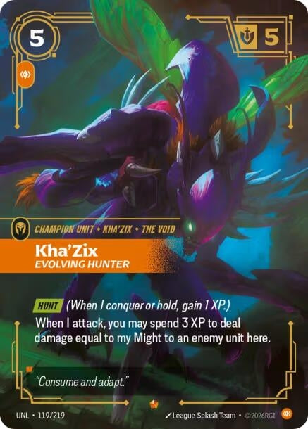 Kha'Zix - Evolving Hunter (119/219) (Unleashed)