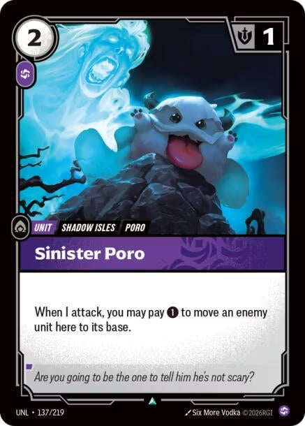 Sinister Poro (137/219) (Unleashed) - PokeBox USA