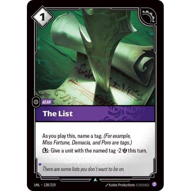 The List (138/219) (Unleashed) - PokeBox USA