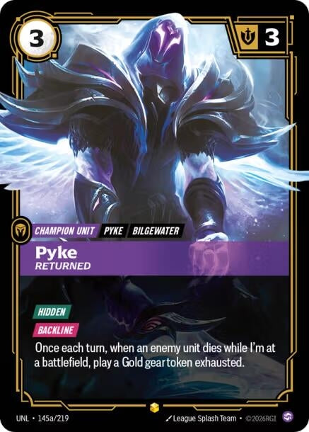 Image for Pyke - Returned (Alternate Art) (145a/219) (Unleashed) (UNL) - Riftbound: League of Legends Trading Card Game
