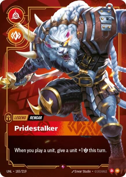 Rengar - Pridestalker (183/219) (Unleashed) - PokeBox USA