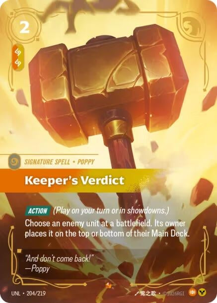 Keeper's Verdict (204/219) (Unleashed) - PokeBox USA