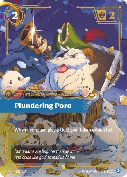 Plundering Poro (Overnumbered) (222/219) (Unleashed)