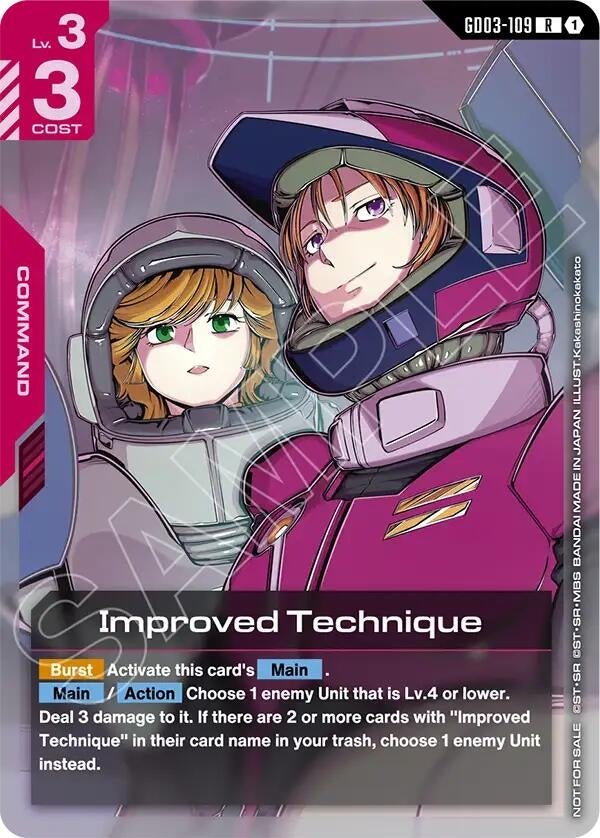 Image for Improved Technique (WCS26-27 Participation Pack Vol.1) (GD03-109) (Gundam Promotional Cards) (GCG-PR) - Gundam Card Game