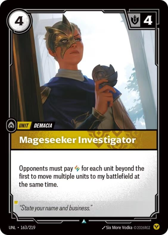 Image for Mageseeker Investigator (163/219) (Unleashed) (UNL) - Riftbound: League of Legends Trading Card Game