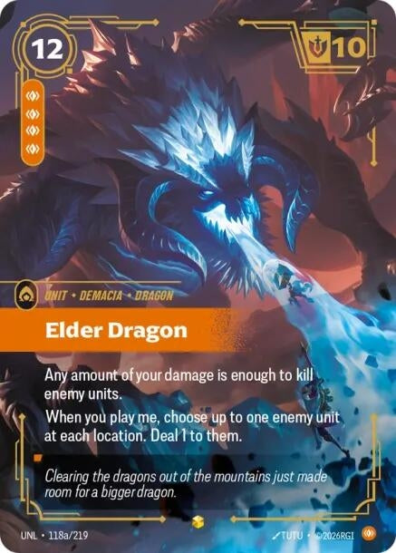 Elder Dragon (Alternate Art) (118a/219) (Unleashed)