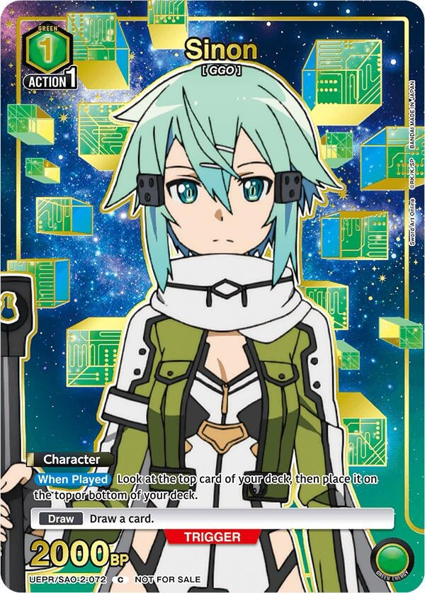 Image for Sinon (072) (Gold) (UEPR/SAO-2-072) (Union Arena Promotion Cards) (UEPR) - Union Arena