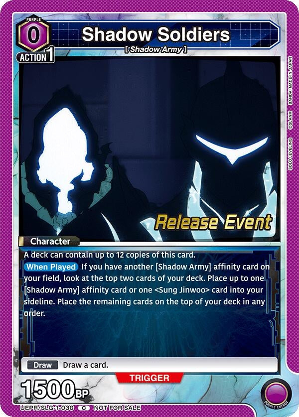 Image for Shadow Soldiers (UE17BT/SLG-1-030) (UE17BT: SOLO LEVELING Release Event Cards) (UE17BT_RE) - Union Arena
