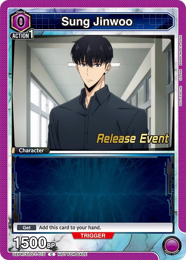 Image for Sung Jinwoo (015) (UE17BT/SLG-1-015) (UE17BT: SOLO LEVELING Release Event Cards) (UE17BT_RE) - Union Arena