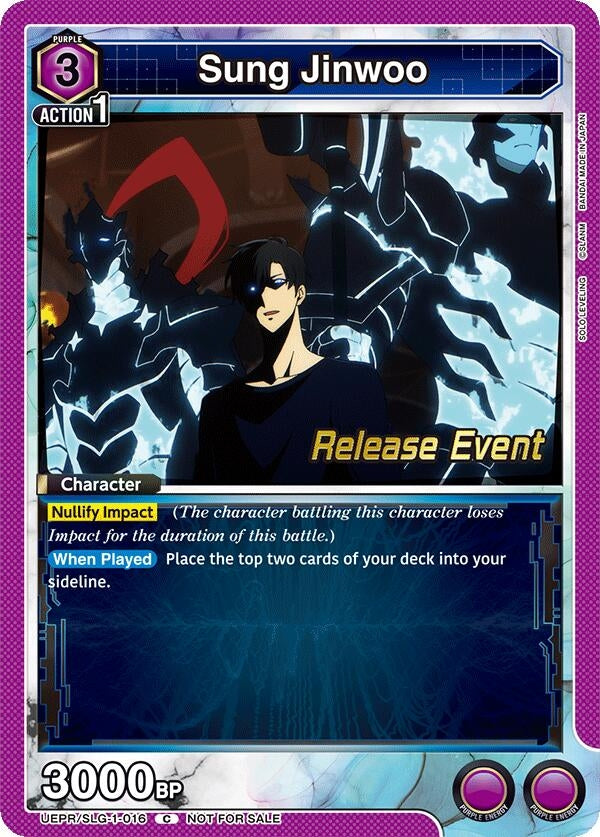 Image for Sung Jinwoo (016) (UE17BT/SLG-1-016) (UE17BT: SOLO LEVELING Release Event Cards) (UE17BT_RE) - Union Arena