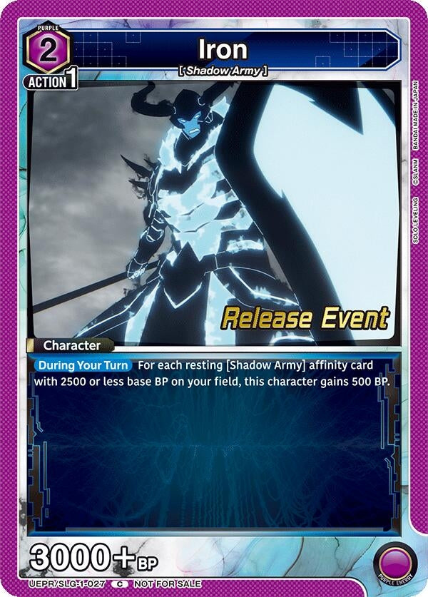 Image for Iron (UE17BT/SLG-1-027) (UE17BT: SOLO LEVELING Release Event Cards) (UE17BT_RE) - Union Arena