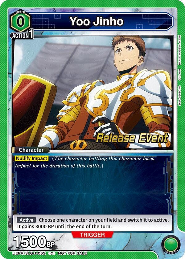 Image for Yoo Jinho (052) (UE17BT/SLG-1-052) (UE17BT: SOLO LEVELING Release Event Cards) (UE17BT_RE) - Union Arena