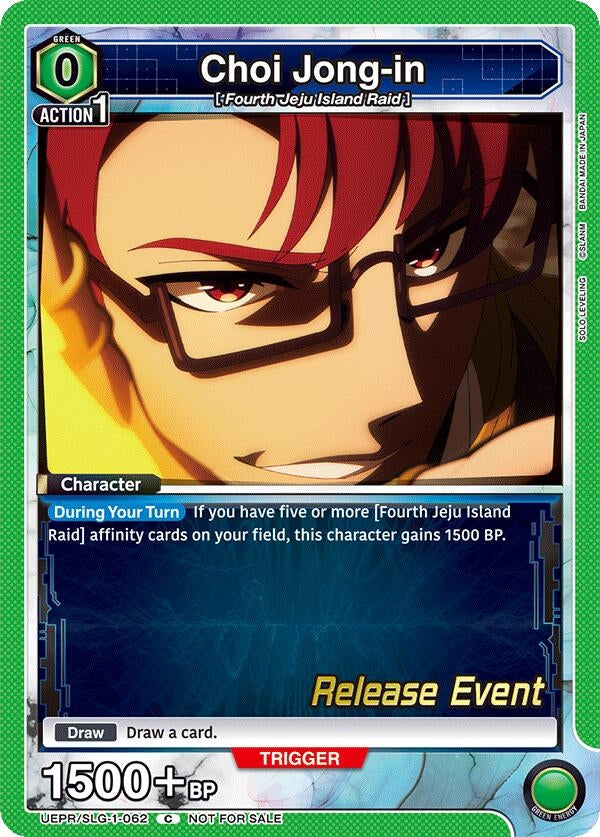 Image for Choi Jong-in (062) (UE17BT/SLG-1-062) (UE17BT: SOLO LEVELING Release Event Cards) (UE17BT_RE) - Union Arena
