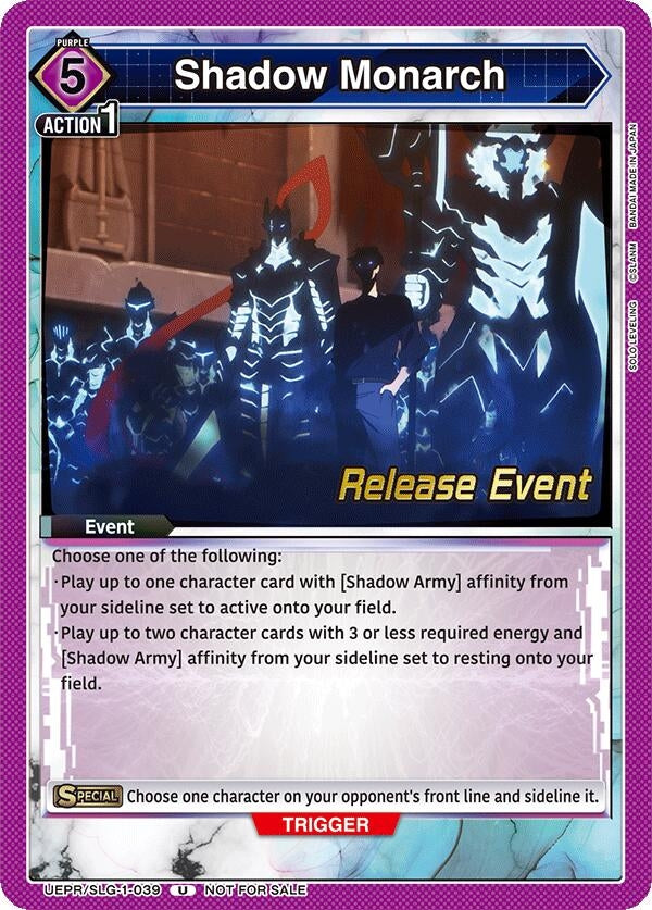 Image for Shadow Monarch (UE17BT/SLG-1-039) (UE17BT: SOLO LEVELING Release Event Cards) (UE17BT_RE) - Union Arena