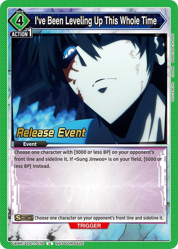 Image for I've Been Leveling Up This Whole Time (UE17BT/SLG-1-076) (UE17BT: SOLO LEVELING Release Event Cards) (UE17BT_RE) - Union Arena