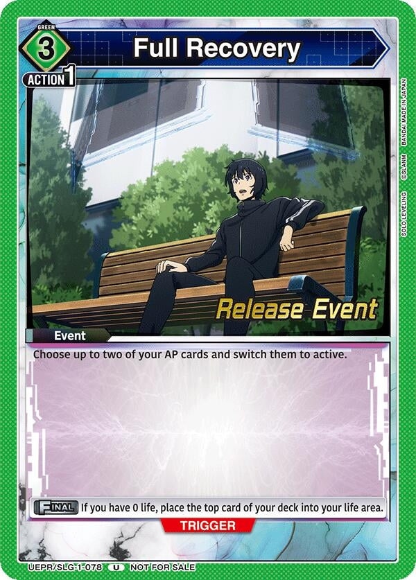 Image for Full Recovery (UE17BT/SLG-1-078) (UE17BT: SOLO LEVELING Release Event Cards) (UE17BT_RE) - Union Arena