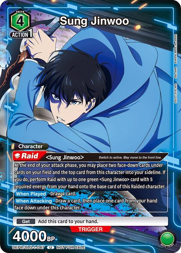 Image for Sung Jinwoo (047) (Release Event Participation) (UE17BT/SLG-1-047) (UE17BT: SOLO LEVELING Release Event Cards) (UE17BT_RE) - Union Arena