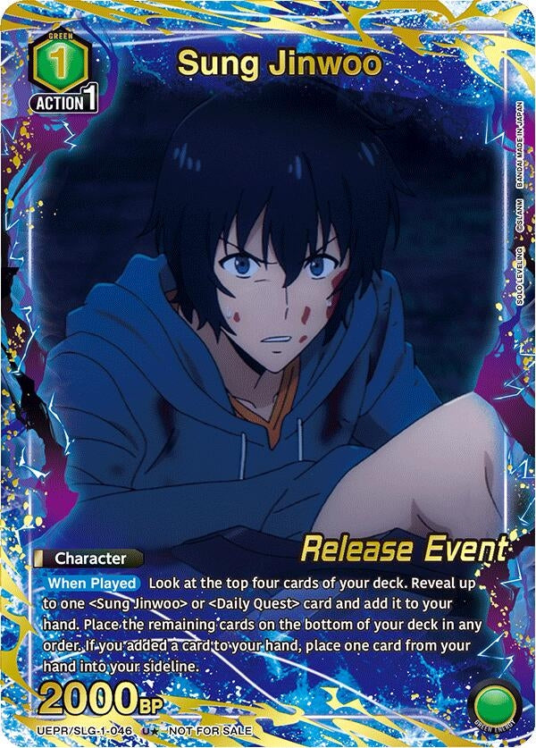 Image for Sung Jinwoo (046) (U*) (UE17BT/SLG-1-046) (UE17BT: SOLO LEVELING Release Event Cards) (UE17BT_RE) - Union Arena